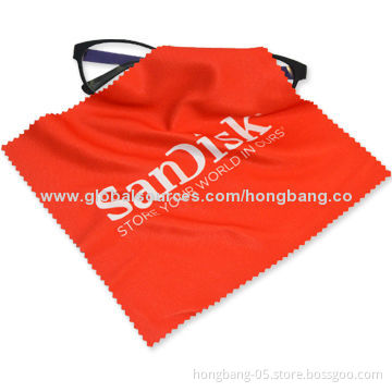 Microfiber Glasses Cloth, Reusable and Washable with EN71, SGS, MSDS Marks